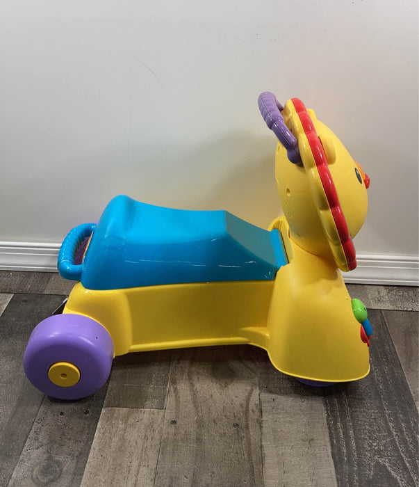 secondhand Fisher Price 3-in-1 Sit, Stride, and Ride Lion Toy