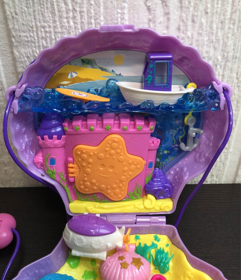 Power Sea Shell Polly Pocket Power Seashell Purse Compact
