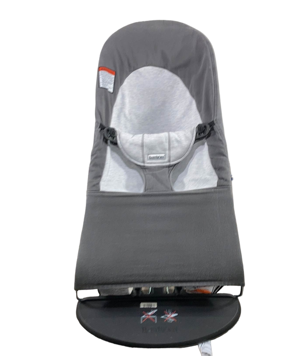 used BabyBjorn Bouncer Balance, Dark Grey/Grey, Black Frame