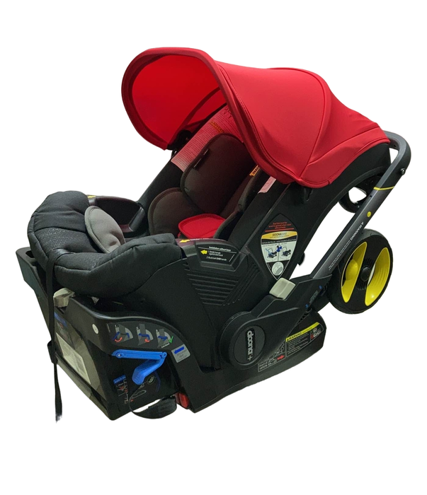 used Doona Infant Car Seat & Stroller Combo, 2023, Flame Red