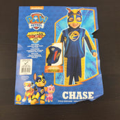 used Paw Patrol Mighty Pups Chase Costume, Size small 4/6 ages 3-4