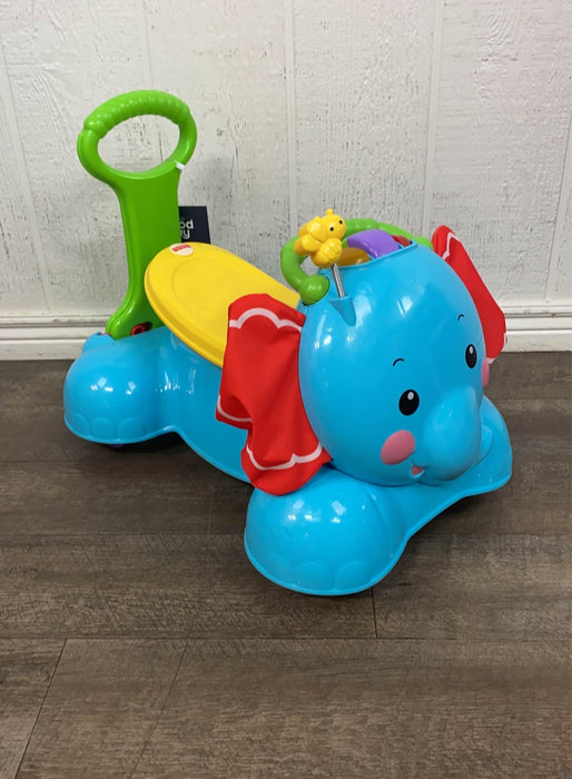 secondhand Fisher Price 3-in-1 Bounce, Stride, and Ride Elephant
