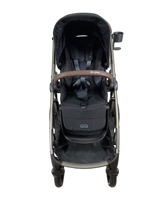 secondhand Cybex Gazelle S Modular Stroller, 2023, Taupe Frame, Moon Black