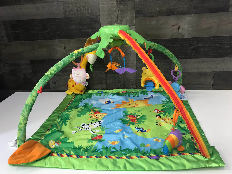 used Fisher Price Rainforest Melodies and Lights Deluxe Gym