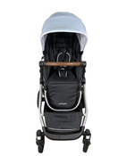 secondhand Mockingbird Single to Double Stroller, 2022, Silver with Penny Leather, Watercolor Drops, Sky