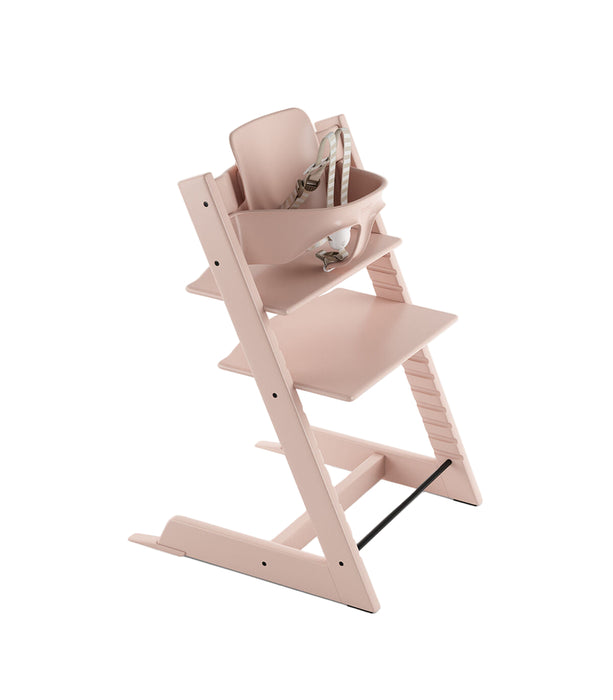used Stokke Tripp Trapp High Chair With Baby Set, Serene Pink