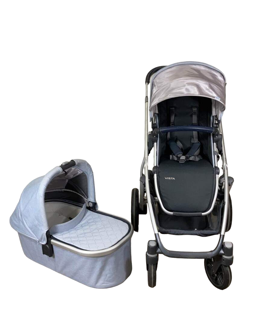william uppababy vista UPPAbaby VISTA Stroller, William (Chambray Oxford), 2018