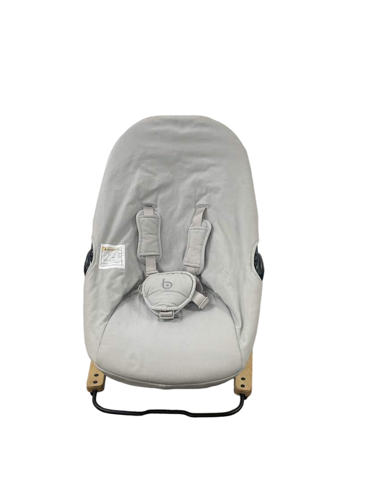 secondhand Bloom Coco Go 3-in-1 Bouncer, Natural Wood, Frost Grey Organic