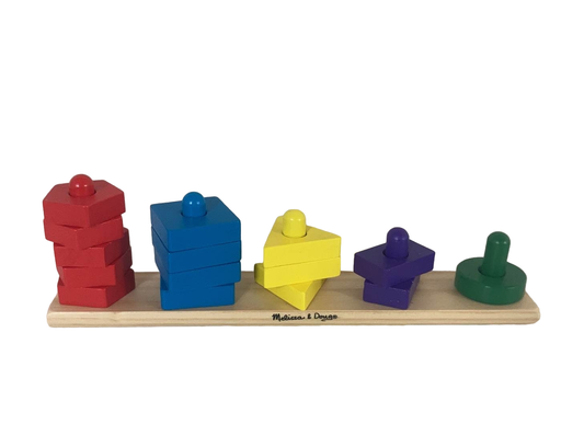 used Melissa & Doug Stack & Sort Board