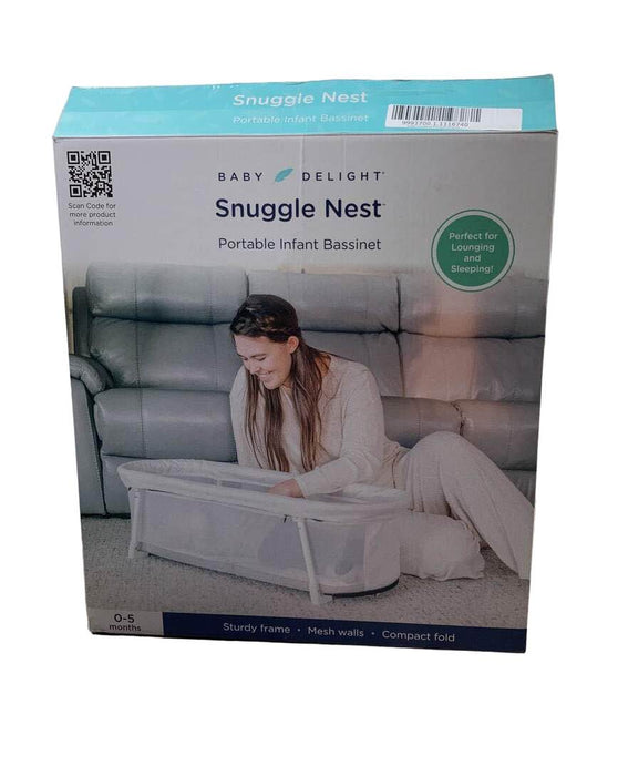 Shop Baby Delight Snuggle Nest Portable Infant Bassinet, Driftwood Grey at GoodBuy Gear