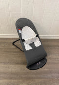 used BabyBjorn Bouncer Balance, Dark Grey/Grey, Black Frame