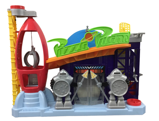 used Fisher Price Imaginext Disney Pixar Toy Story Pizza Planet Playset