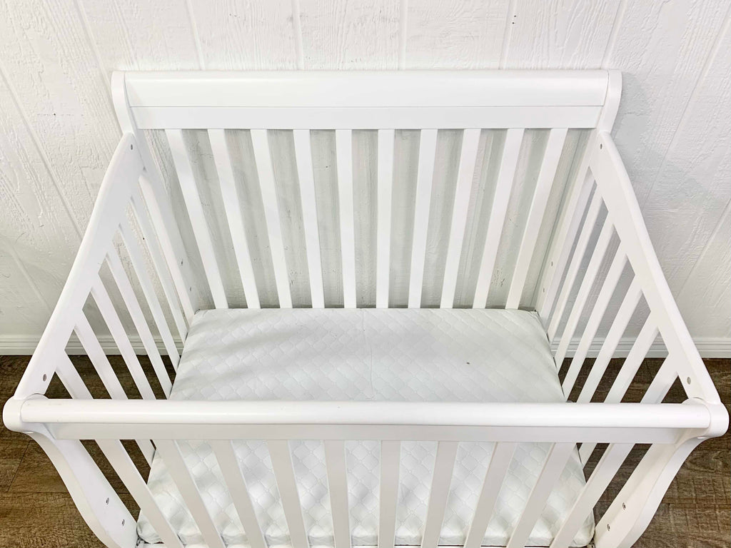 Dream On Me Aden 4in1 Convertible Mini Crib With Mattress