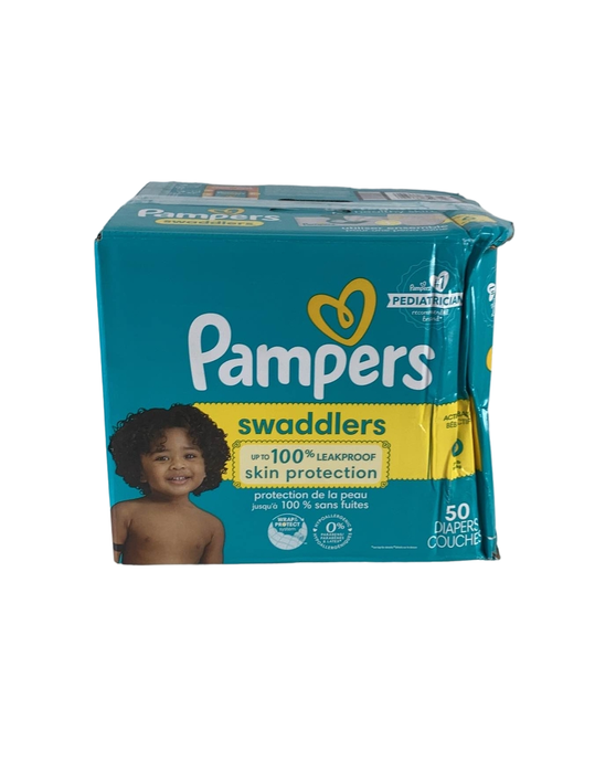 used Pampers Swaddlers Diapers, Size 6