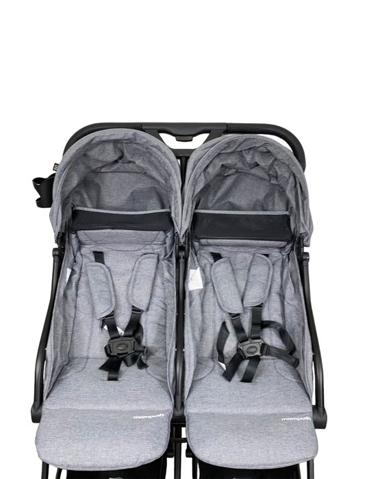 Shop Mompush Lithe Double Stroller, 2022, Grey at GoodBuy Gear