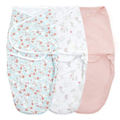 used Aden + Anais Essentials Easy Wrap Swaddle, 3 Pack, 4-6 Months, Fairy Tale Flowers