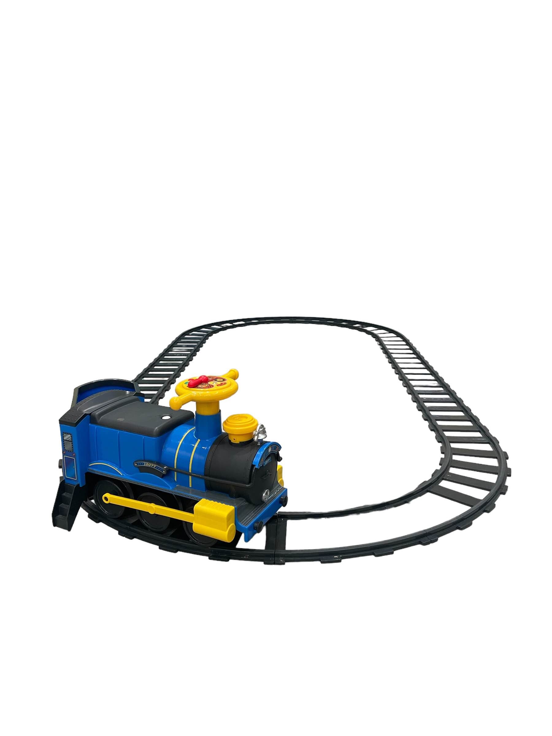 Volt Battery Ride Rollplay Steam Train With Tracks Ero 6v Steam