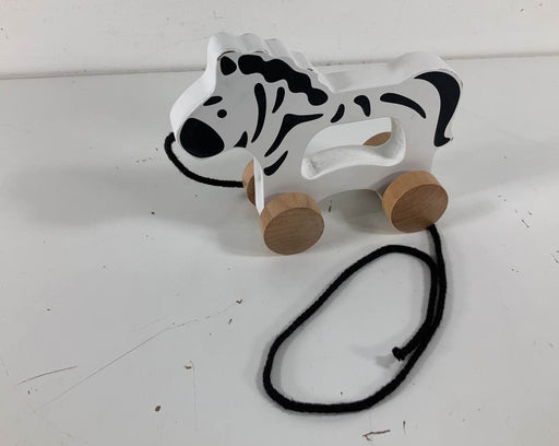 secondhand Hape Zebra Pull Along Toy