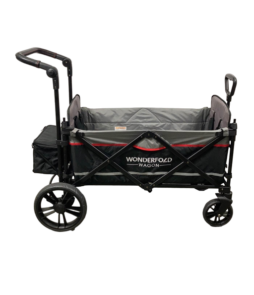 secondhand Wonderfold X2 Push + Pull Double Stroller Wagon, Black, 2021