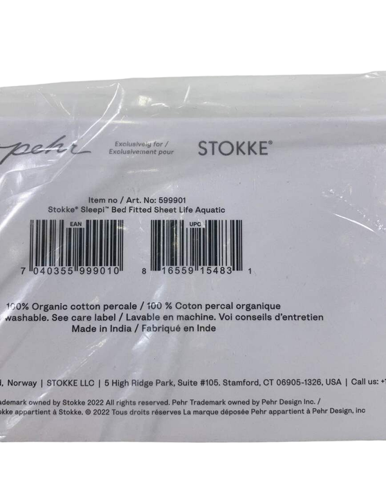 Shop Stokke Sleepi Fitted Sheet By Petit Pehr, Life Aquatic, V3 at GoodBuy Gear