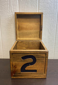 used Wooden Toy Storage Cube