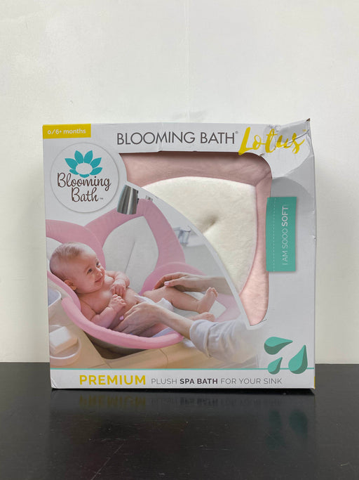 used Blooming Bath Baby Bath, Lotus in pink/grey