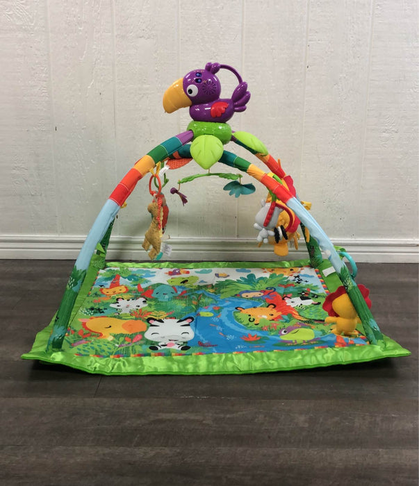 secondhand Fisher Price Rainforest Melodies and Lights Deluxe Gym