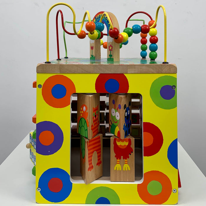 secondhand ALEX Toys Discover My Busy Town Wooden Activity Cube