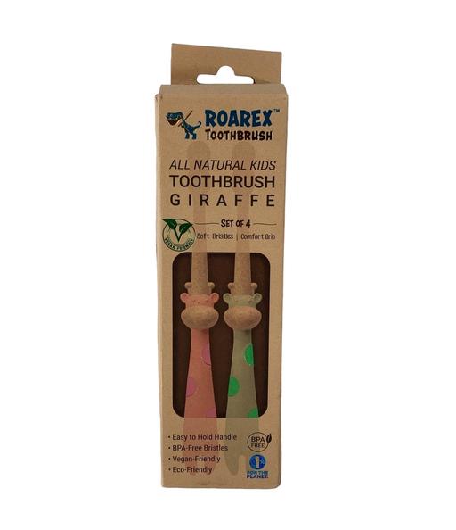Shop Roarex All Natural Eco Toothbrush Set, 4 pack Rose/Mint at GoodBuy Gear