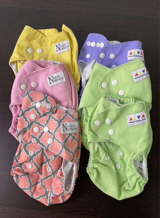 secondhand Alva Baby One Size Adjustable Cloth Diapers