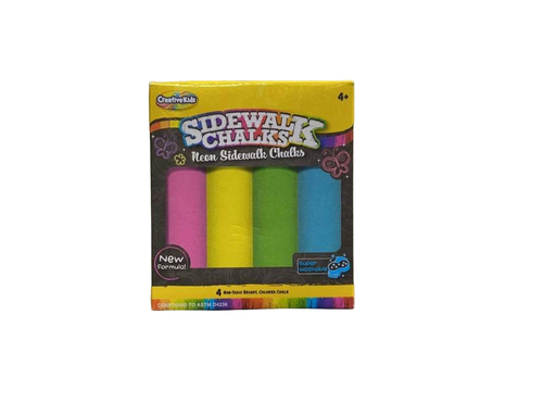 used CreativeKids Neon Sidewalk Chalks 4pc