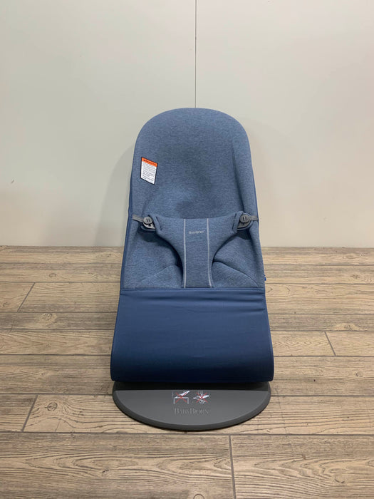 used Baby Bjorn Bouncer Bliss, Dove Blue  3D Jersey