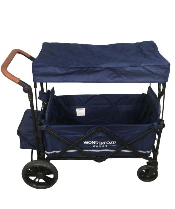 secondhand Wonderfold X2 Push + Pull Double Stroller Wagon, 2022, Navy