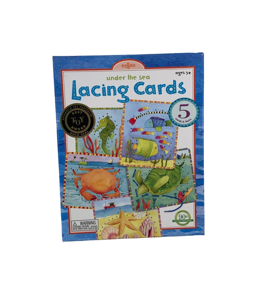 used Eeboo Under The Sea Lacing Cards