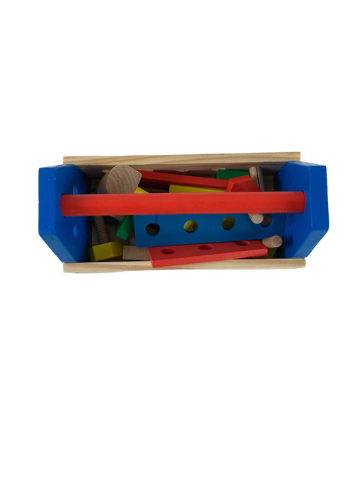 secondhand Melissa & Doug Take-Along Tool Kit Wooden Toy