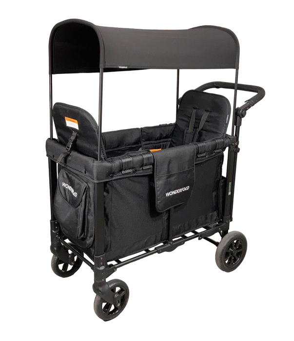 used Wonderfold W2 Original Multifunctional Double Stroller Wagon, 2023, Black