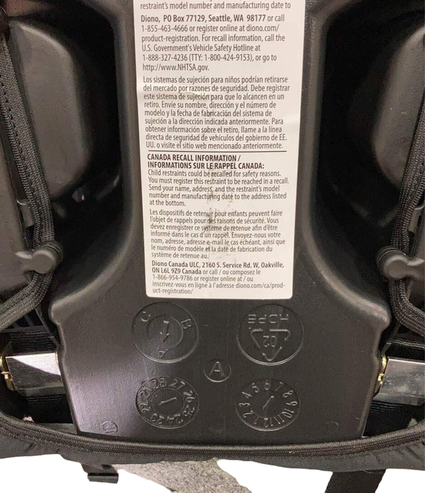 used Diono Solana 2 Backless Booster Seat, 2022, With LATCH, Black