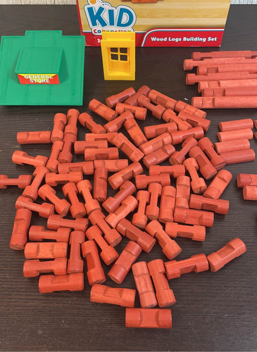 secondhand Kid Connection Wood Logs Building Set