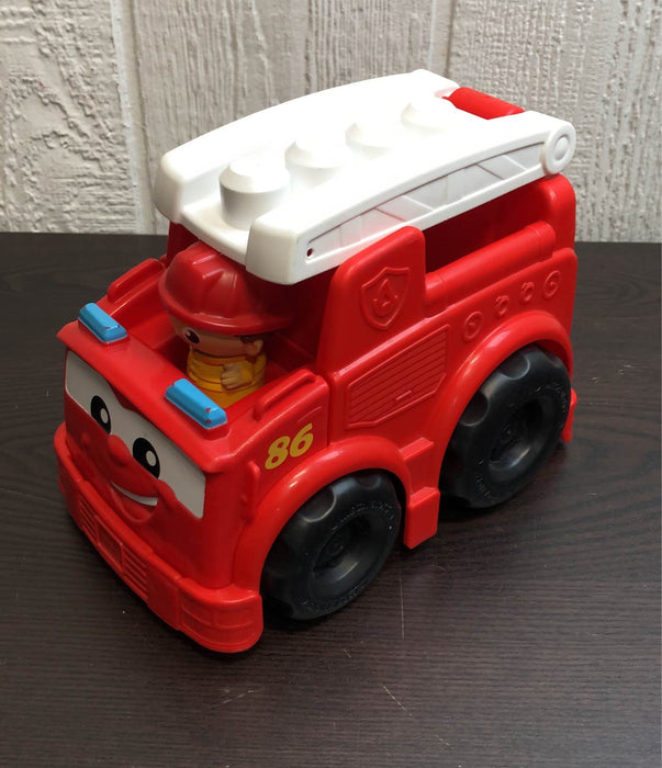 used Mega Bloks Fire Truck Rescue Building Set