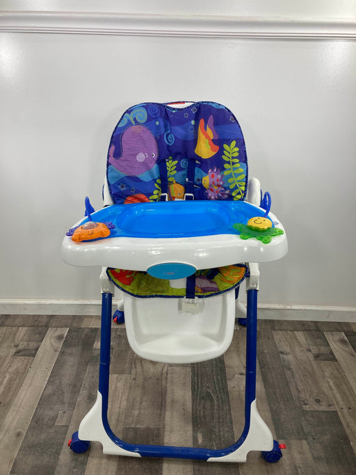 used Fisher Price Healthy Care High Chair, Ocean Wonders