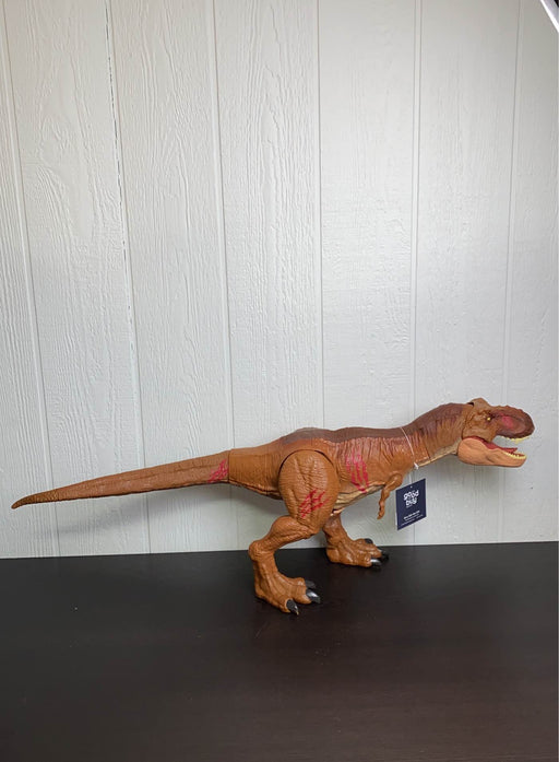 secondhand Jurassic World Thrash N Throw Tyrannosaurus Rex Figure