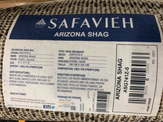 Shop Safavieh Arizona Shag Area Rug 5’ x 7’, Ivory/Black at GoodBuy Gear