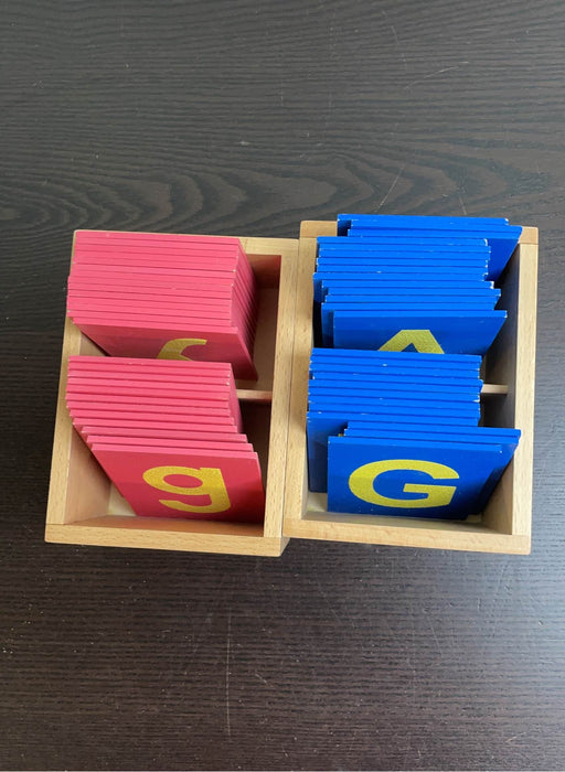 secondhand Elite Montessori Lowercase And Capital Sandpaper Letters