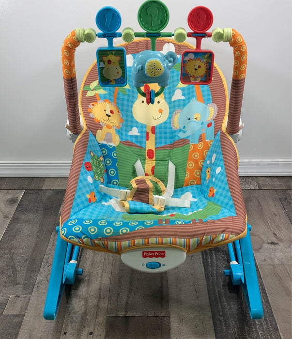 used Fisher Price Infant To Toddler Rocker, Safari