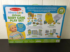 secondhand Melissa & Doug Mine to Love Deluxe Baby Care Play Set