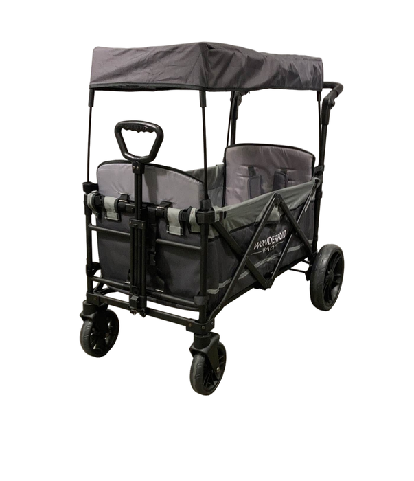 secondhand Wonderfold X2 Push + Pull Double Stroller Wagon, 2022, Stone Gray