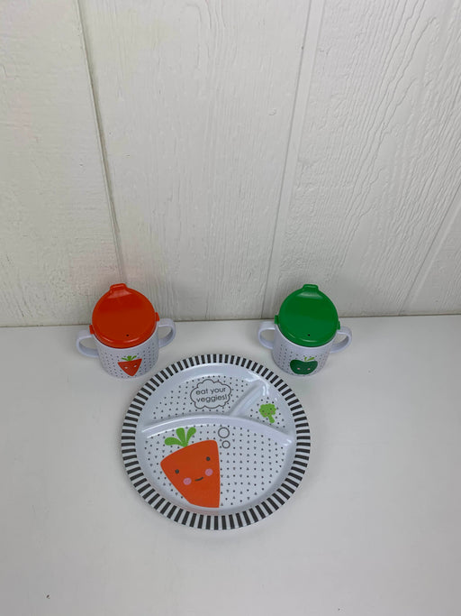 used Giggle Toddler Plate And Cups