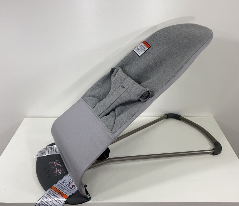 used BabyBjorn Bouncer Bliss, 3D Jersey, Light Grey