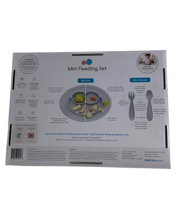 Shop ezpz Mini Feeding Set, Gray at GoodBuy Gear