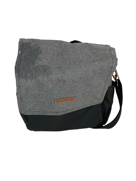 used Petunia Pickle Bottom Boxy Backpack Diaper Bag, Graphite Black